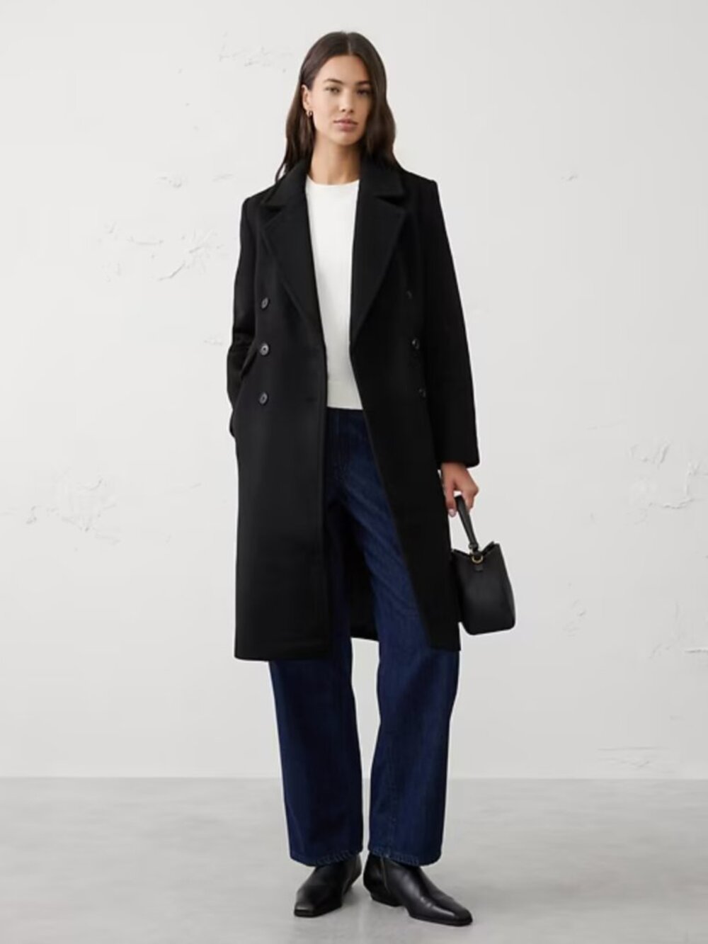 Small Black Timeless Topcoat